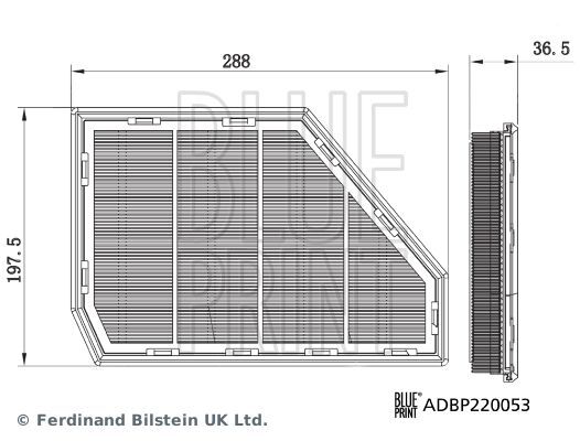 BLUE PRINT, Filtre à air