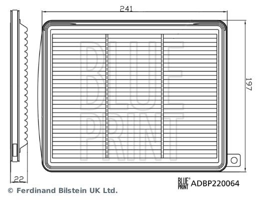 BLUE PRINT, Filtre à air