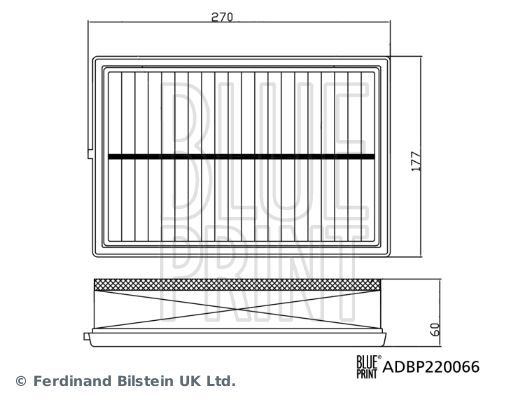 BLUE PRINT, Filtre à air