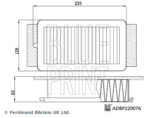 BLUE PRINT, Filtre à air