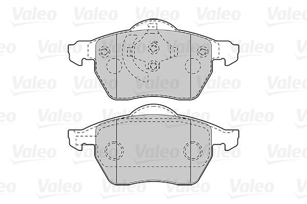 VALEO, Kit de plaquettes de frein, frein à disque