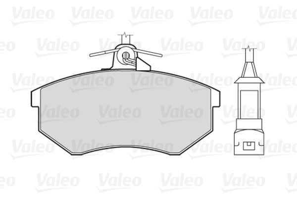 VALEO, Kit de plaquettes de frein, frein à disque