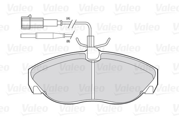 VALEO, Kit de plaquettes de frein, frein à disque