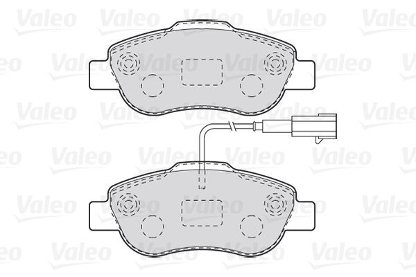 VALEO, Kit de plaquettes de frein, frein à disque