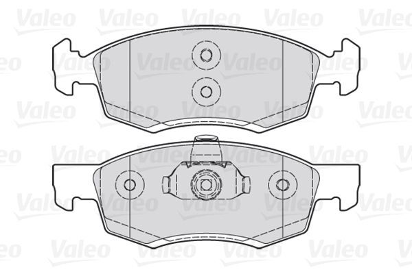 VALEO, Kit de plaquettes de frein, frein à disque
