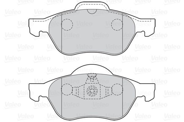 VALEO, Kit de plaquettes de frein, frein à disque