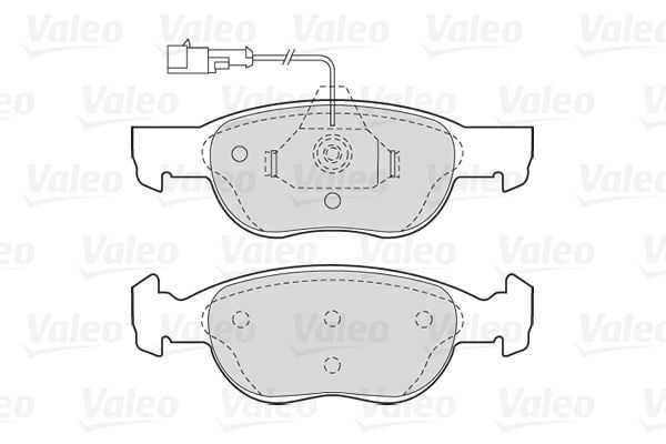 VALEO, Kit de plaquettes de frein, frein à disque