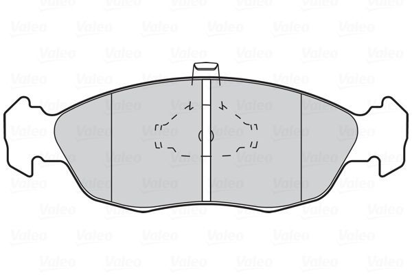 VALEO, Kit de plaquettes de frein, frein à disque