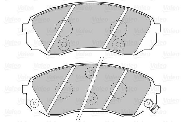 VALEO, Kit de plaquettes de frein, frein à disque
