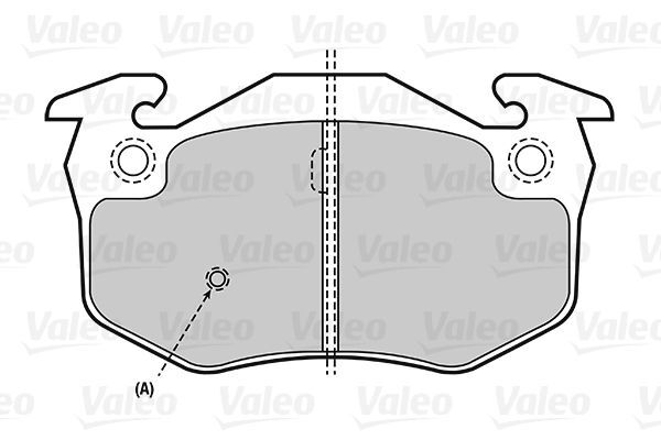 VALEO, Kit de plaquettes de frein, frein à disque