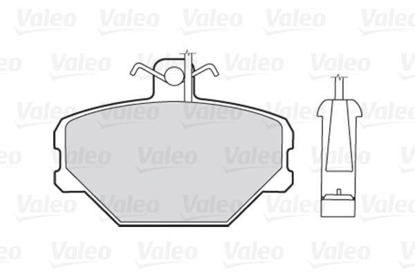 VALEO, Kit de plaquettes de frein, frein à disque