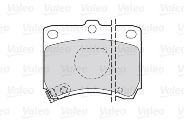 VALEO, Kit de plaquettes de frein, frein à disque