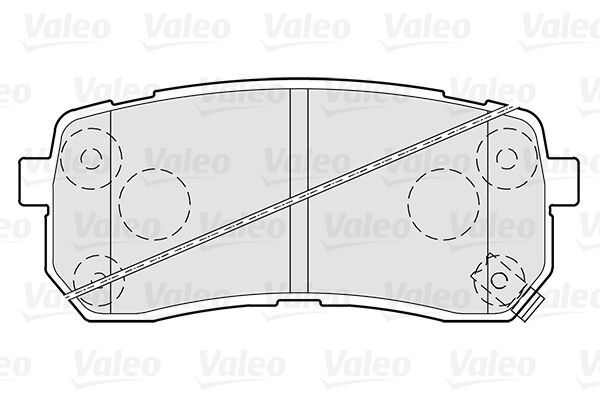 VALEO, Kit de plaquettes de frein, frein à disque