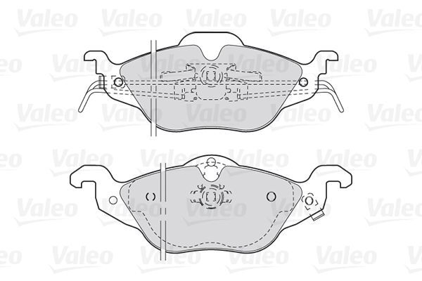 VALEO, Kit de plaquettes de frein, frein à disque