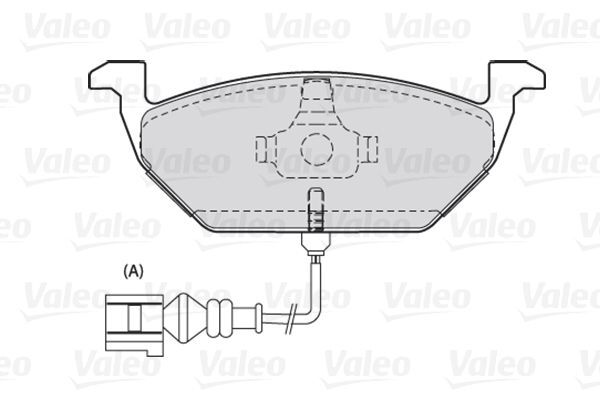 VALEO, Kit de plaquettes de frein, frein à disque