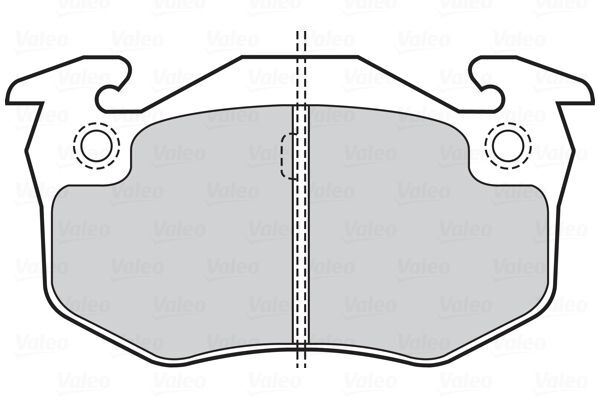 VALEO, Kit de plaquettes de frein, frein à disque