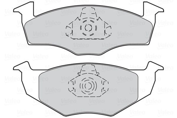 VALEO, Kit de plaquettes de frein, frein à disque