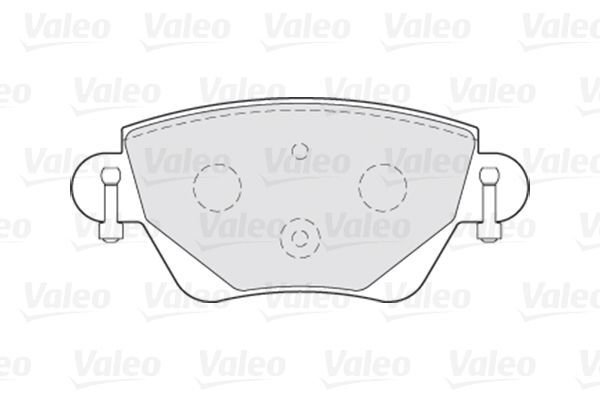 VALEO, Kit de plaquettes de frein, frein à disque