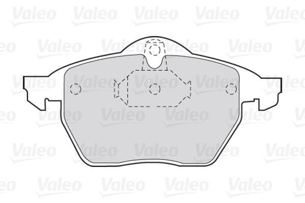 VALEO, Kit de plaquettes de frein, frein à disque