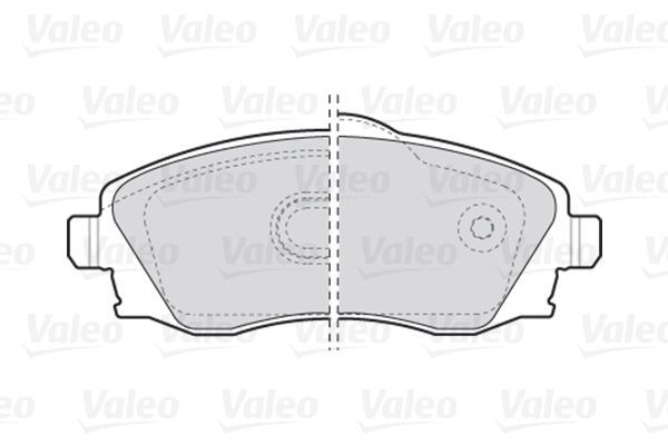 VALEO, Kit de plaquettes de frein, frein à disque