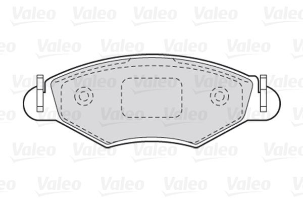 VALEO, Kit de plaquettes de frein, frein à disque