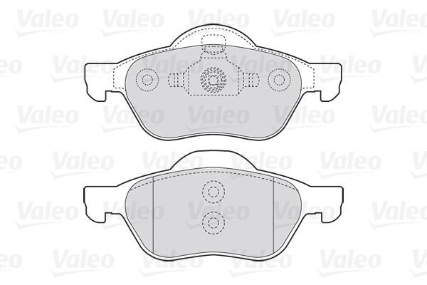 VALEO, Kit de plaquettes de frein, frein à disque