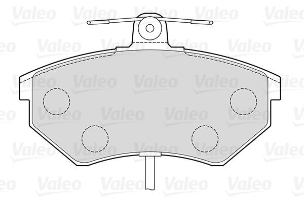 VALEO, Kit de plaquettes de frein, frein à disque