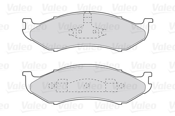 VALEO, Kit de plaquettes de frein, frein à disque