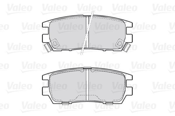 VALEO, Kit de plaquettes de frein, frein à disque