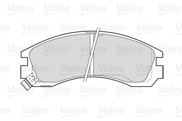 VALEO, Kit de plaquettes de frein, frein à disque