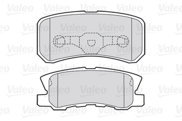 VALEO, Kit de plaquettes de frein, frein à disque