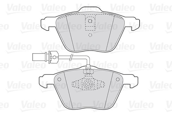 VALEO, Kit de plaquettes de frein, frein à disque