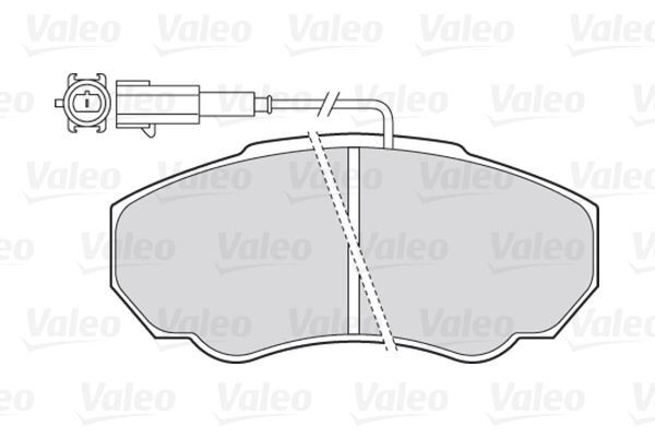 VALEO, Kit de plaquettes de frein, frein à disque