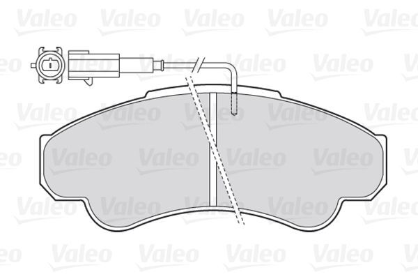 VALEO, Kit de plaquettes de frein, frein à disque