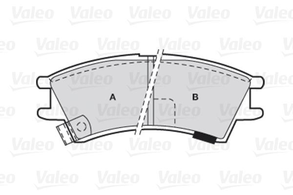 VALEO, Kit de plaquettes de frein, frein à disque