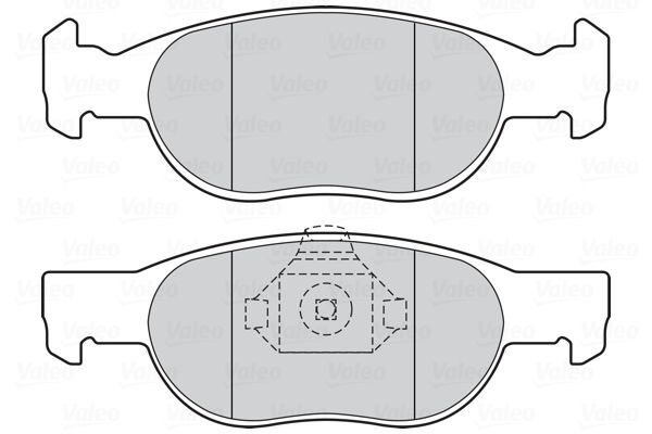 VALEO, Kit de plaquettes de frein, frein à disque