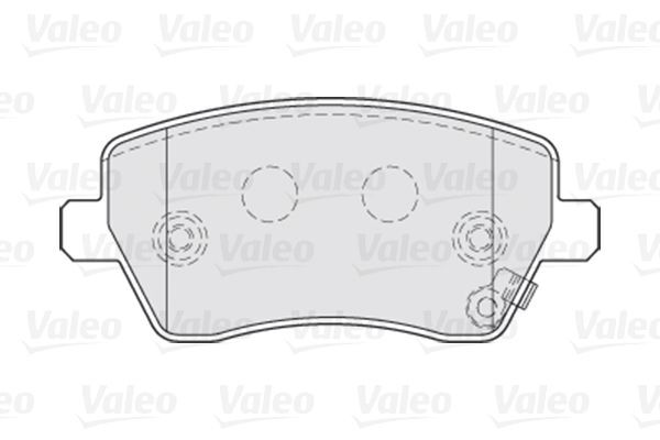 VALEO, Kit de plaquettes de frein, frein à disque