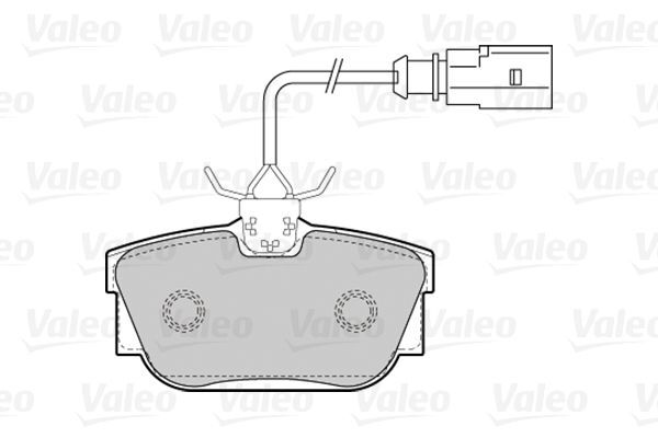 VALEO, Kit de plaquettes de frein, frein à disque