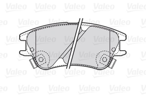 VALEO, Kit de plaquettes de frein, frein à disque