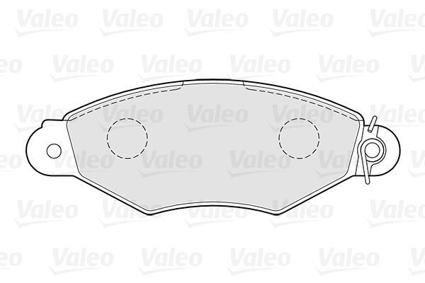 VALEO, Kit de plaquettes de frein, frein à disque