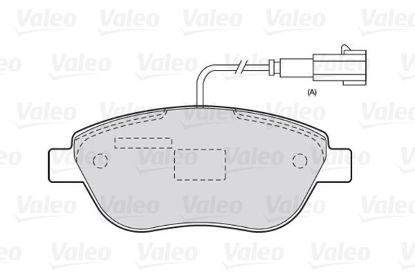 VALEO, Kit de plaquettes de frein, frein à disque