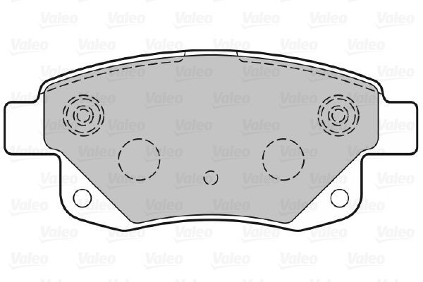 VALEO, Kit de plaquettes de frein, frein à disque