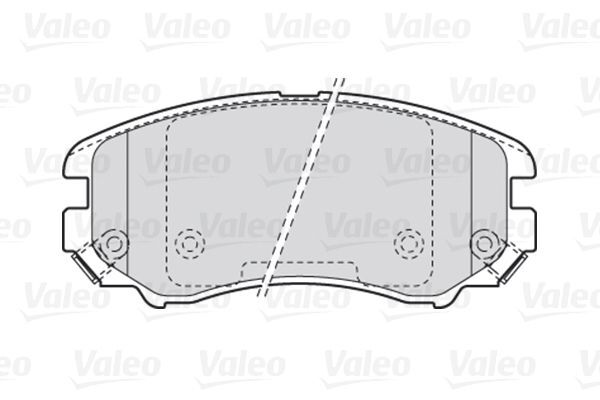 VALEO, Kit de plaquettes de frein, frein à disque