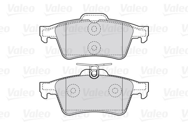 VALEO, Kit de plaquettes de frein, frein à disque