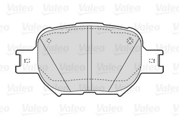 VALEO, Kit de plaquettes de frein, frein à disque