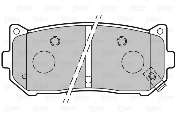VALEO, Kit de plaquettes de frein, frein à disque