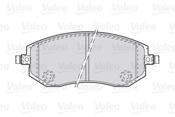 VALEO, Kit de plaquettes de frein, frein à disque