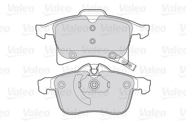 VALEO, Kit de plaquettes de frein, frein à disque