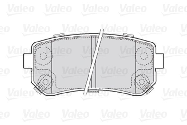 VALEO, Kit de plaquettes de frein, frein à disque