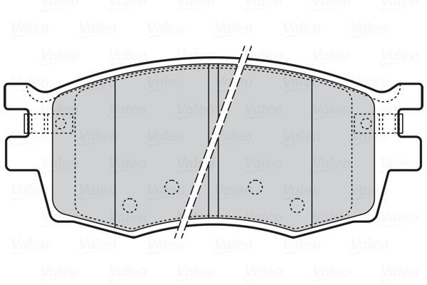 VALEO, Kit de plaquettes de frein, frein à disque